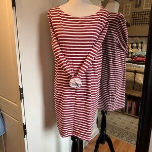 Gap Large Red Striped Dress